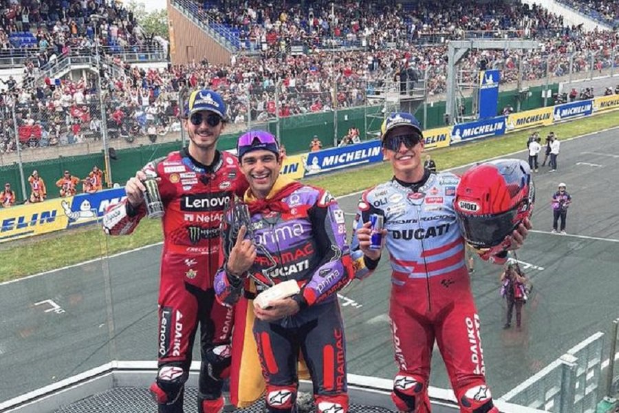 Bagnaia Ungkap Rahasia Balapan Penuh Drama Mengapa Jorge Martin dan Marc Marquez Tak Mampu Menghentikannya di MotoGP Prancis 2024