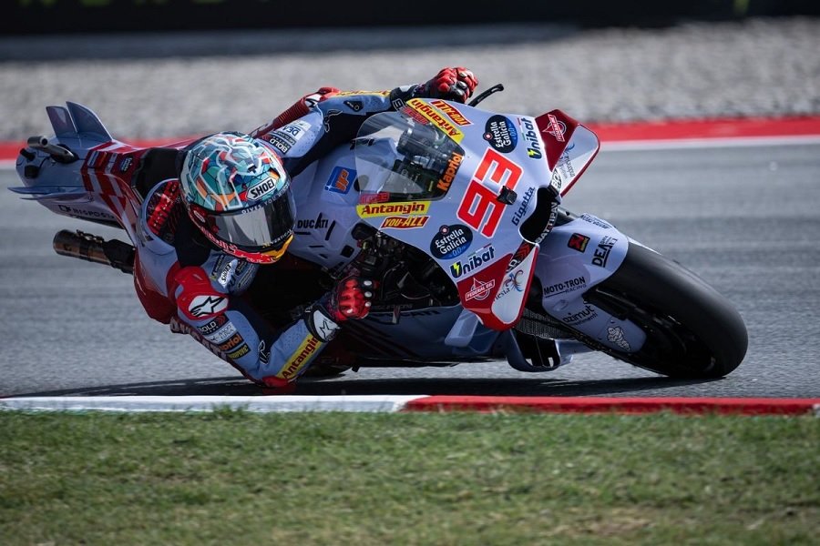 Marc Marquez Blak-Blakan Tiru Strategi Bagnaia Demi Podium di MotoGP Catalunya 2024