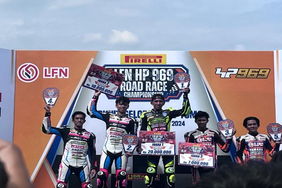 Hasil Lengkap Final Race Kelas Bebek 4T 150cc Tune Up Expert, LFN HP969 Road Race Championship 2024
