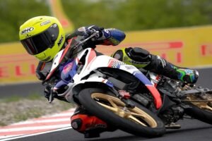 LFN HP969 ROAD RACE: Tampil Apik! Gian Dwi Saputra Amankan Podium Pertama di Kelas 2T STD 125cc Tune Up