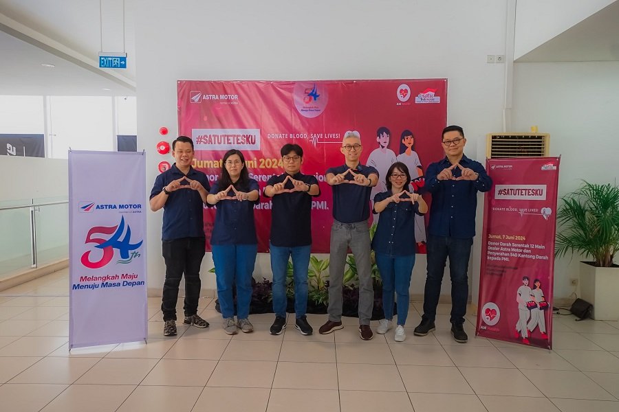 Astra Motor Rayakan HUT ke-54 dengan Donor Darah Serempak