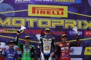Ngeri! Kawahara Police Enjoy Dominasi Kelas MP1 Expert di Kejurnas Motoprix 2024 Region B Seri 2