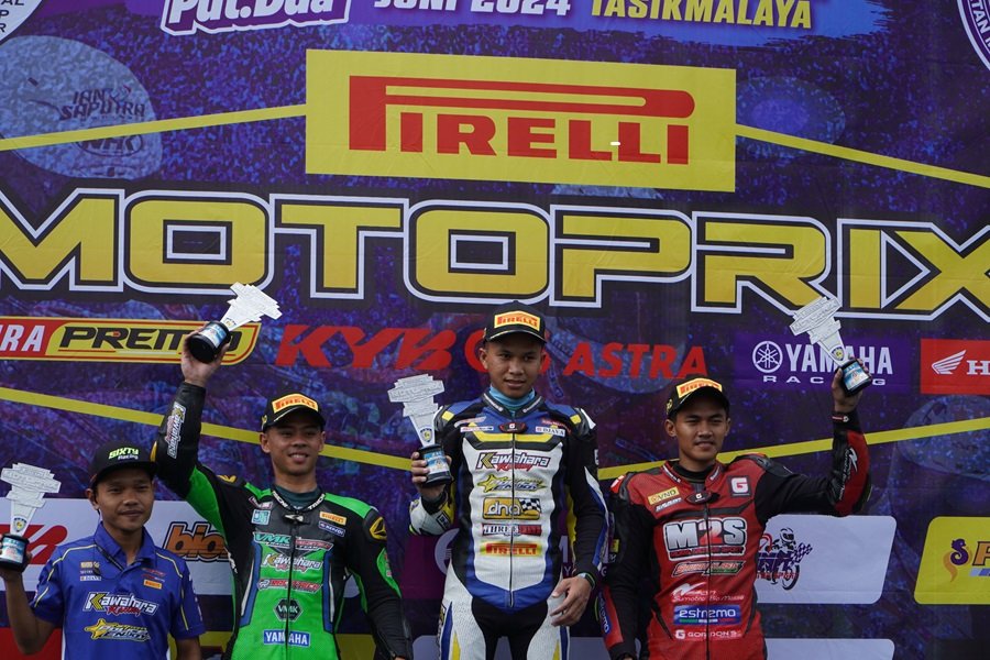 Ngeri! Kawahara Police Enjoy Dominasi Kelas MP1 Expert di Kejurnas Motoprix 2024 Region B Seri 2