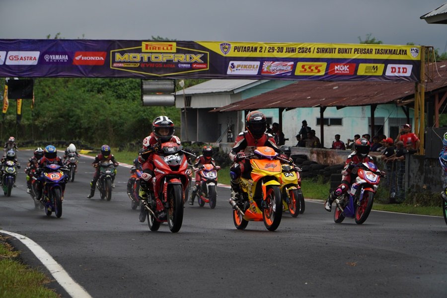 Hasil Lengkap Race 1 Kelas MP3 Rookie Kejuaraan Motoprix Regional B Seri 2 Tasikmalaya