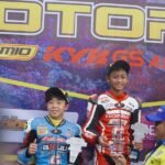 Trek Licin Jadi Tantangan! Ziven Rosul Abisalim Cegat Pergerakan Davino Britani di Kelas MP3 Rookie Kejurnas Motoprix Regional B Seri 2
