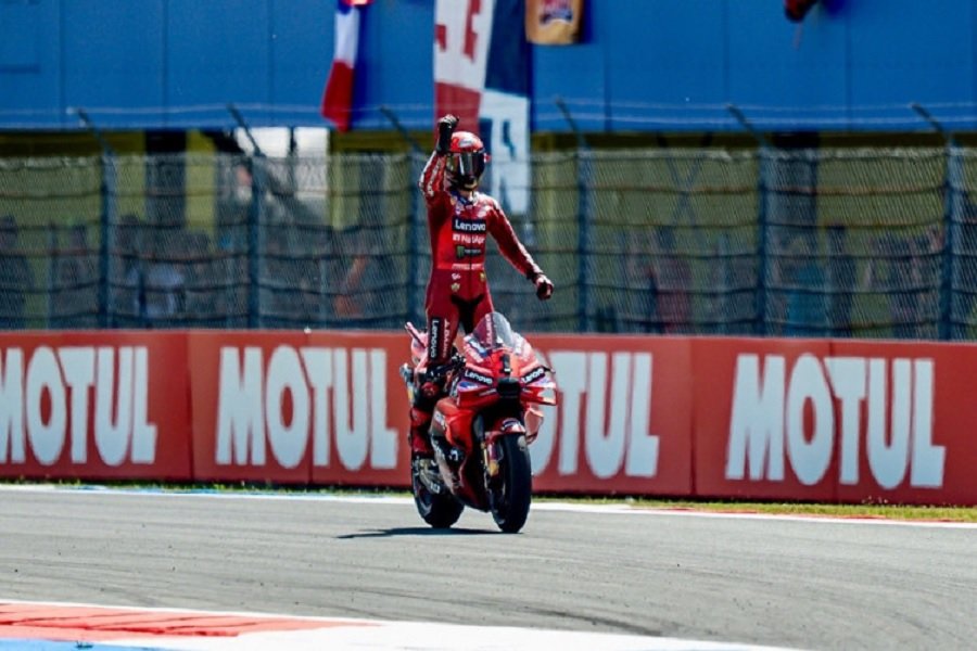 Francesco Bagnaia Dominasi dan Raih Kemenangan di Sprint GP Belanda 2024 Marc Marquez Kecelakaan, Maverick Vinales Tempati Podium Ketiga
