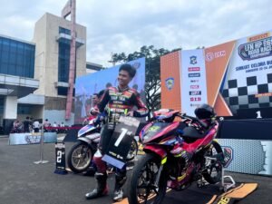 LFN HP969 ROAD RACE 2024 Kasih Paham! Jordan Badaru Menangkan Podium di Kelas 4T 150cc Novice