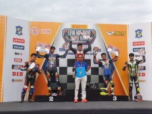 LFN HP969 ROAD RACE Game Epic Dari Pengendara Matic! Falah Acil Amankan Podium Pertama di Kelas Matic 130cc TU