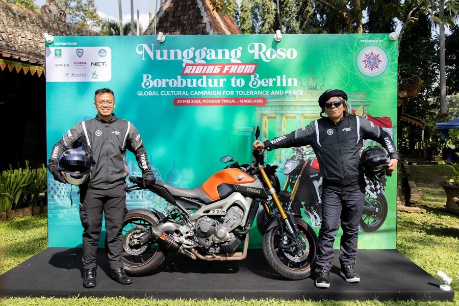 Petualangan Yamaha MT-09 dari Borobudur ke Berlin
