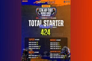 Update Terbaru: LFN HP969 Road Race 2024 Tembus 424 Starter, Terbanyak Kelas Bebek 2T STD