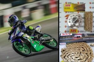 Untuk Hasil Maksimal! Police Enjoy, Tim Asal Pamekasan Percayakan Rantai SSS Untuk Final Race LFN HP969 Road Race Championship 2024