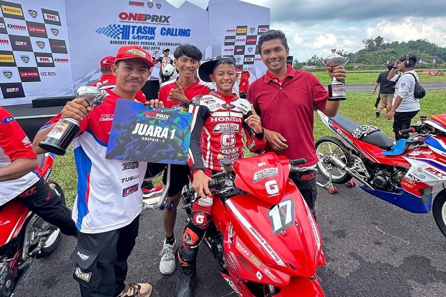 Ziven Double Winner! Berikut Hasil Lengkap Race 2 Kelas Rookie Oneprix Seri 3 Tasikmalaya