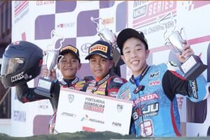 Sabian Fathul Ilmi Mendominasi Race 1 Junior Sport 150cc U-15 di Pertamina Mandalika Racing Series Round 3, 2024