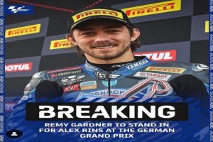Remy Gardner Siap Bersaing di MotoGP Jerman 2024 Kisah Penggantian yang Penuh Antusiasme!