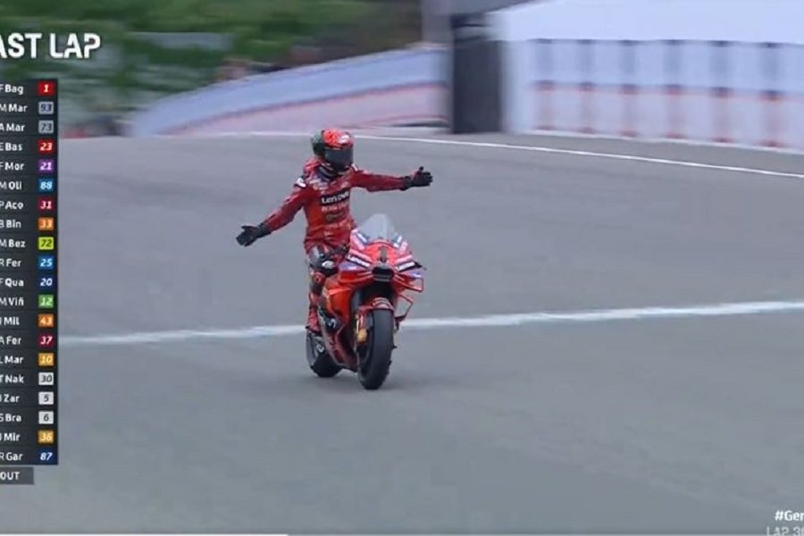 Terkuak! Bos Ducati Terpana dengan Strategi Bagnaia yang Bikin Martin Terjatuh di MotoGP Jerman 2024