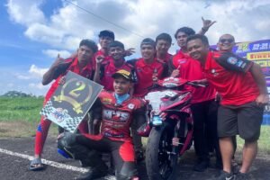 Perjuangan! Aqshal Ilham Raih Podium Kedua di Race 2 Kelas MP1 Expert Motoprix Regional B Seri 2 Tasikmalaya