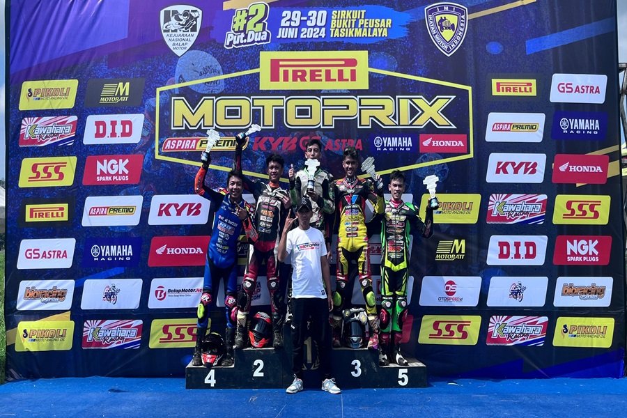 Amankan Podium Ketiga! Ilham Bersama YM Racing Team Puas Dengan Hasil Pada Kejurnas Motoprix Regional B Seri 2 Tasikmalaya