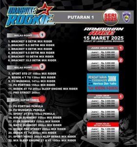 Erdeve Rookie Drag Bike 2025 Seri 1: Special Ramadhan Race. Catat Tanggal nya