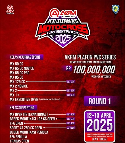 Setelah Lebaran, Round 1 AKRM PLAFON PVC SERIES 2025 Siap Menggebrak. Catat Tanggal nya