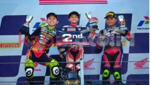 Abimanyu Fermadi Juara Kelas Junior Sport 150 cc (U15)