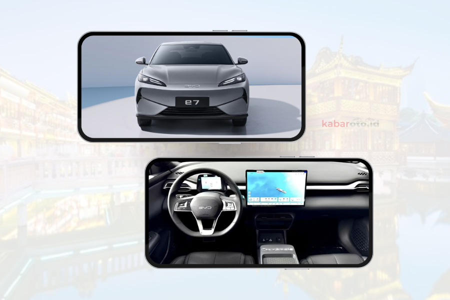 mobil sedan listrik byd e7