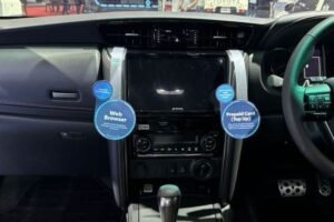 Ilustrasi Pengemudi Menyalakan AC Mobil Setelah Mesin Hidup