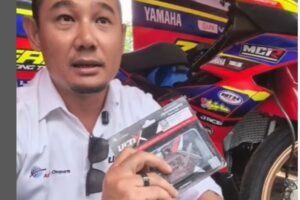 Podium kemenangan Alfi Husni jadi bukti nyata performa Ulti-X tipe R7 di lintasan balap nasional.