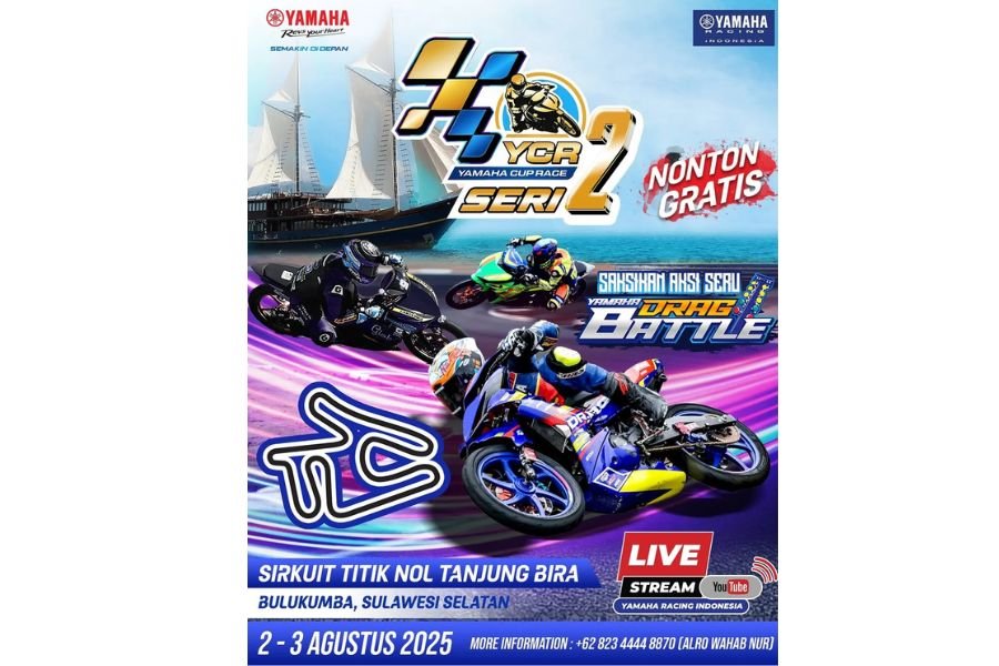 Yamaha Cup Race 2025 Resmi Digelar di Bulukumba: 11 Kelas Balap Siap Panaskan Sirkuit Titik Nol Tanjung Bira