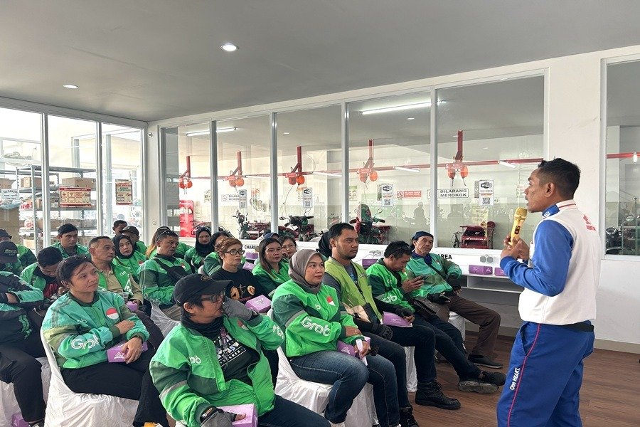 Astra Motor dan Dealer Honda Bersinergi Edukasi Driver Ojek Online Demi Keselamatan di Jalan Raya