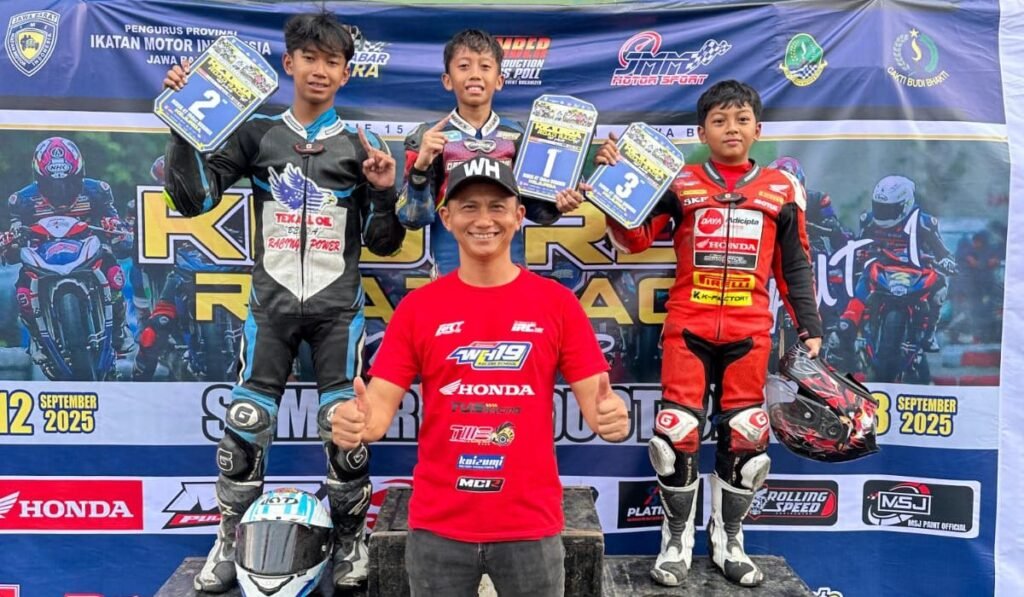 WH19 Racing School Bikin Gebrakan! Pembalap Belia Raih Tiga Podium di Kejurda Road Race Jabar 2025