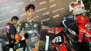 Akbar Abud Tampil Memukau di Superprix Purwokerto! Kuasai Kelas Bebek 2T 125cc Expert