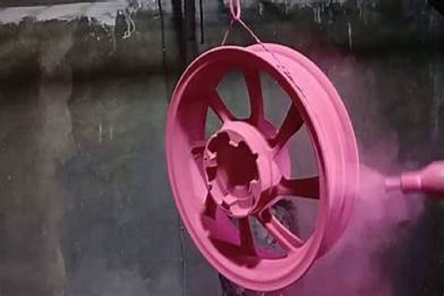 Powder Coating Pelek Motor Matic