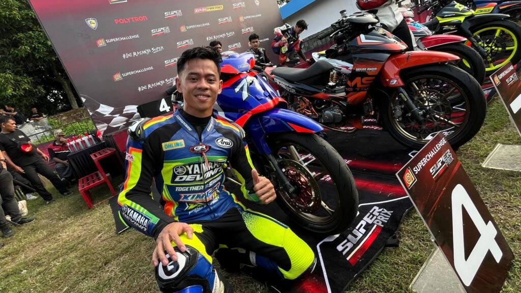 Aditya Fauzi sukses debut bersama tim King23 di Super Prix 2026 Boyolali dan langsung mempersembahkan podium di kelas Bebek 4T TU 130cc meski masih ada evaluasi pada set up motor.