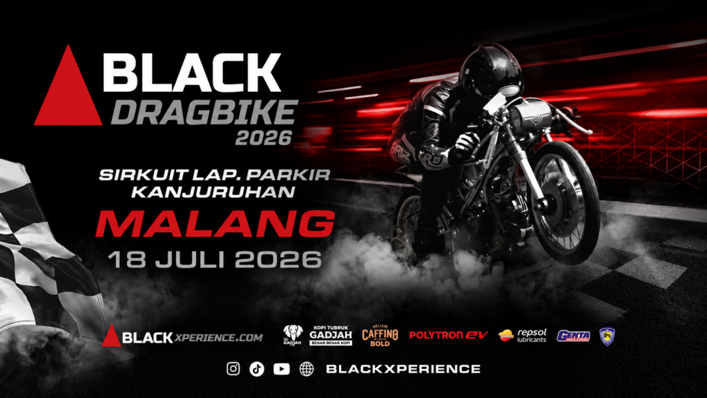 Black Drag Bike Series 2026 Malang Siap Digelar 18 Juli, Adu Kencang Motor Drag Bike Panaskan Sirkuit Kanjuruhan
